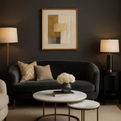 Dutch Wallcoverings Vliesbehang Linen & Textures uni - blacksilver - 10m x 53cm