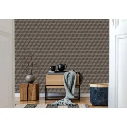 Dutch Wallcoverings Vliesbehang Renaissance natural cube - grijs - 10,05m x 53cm