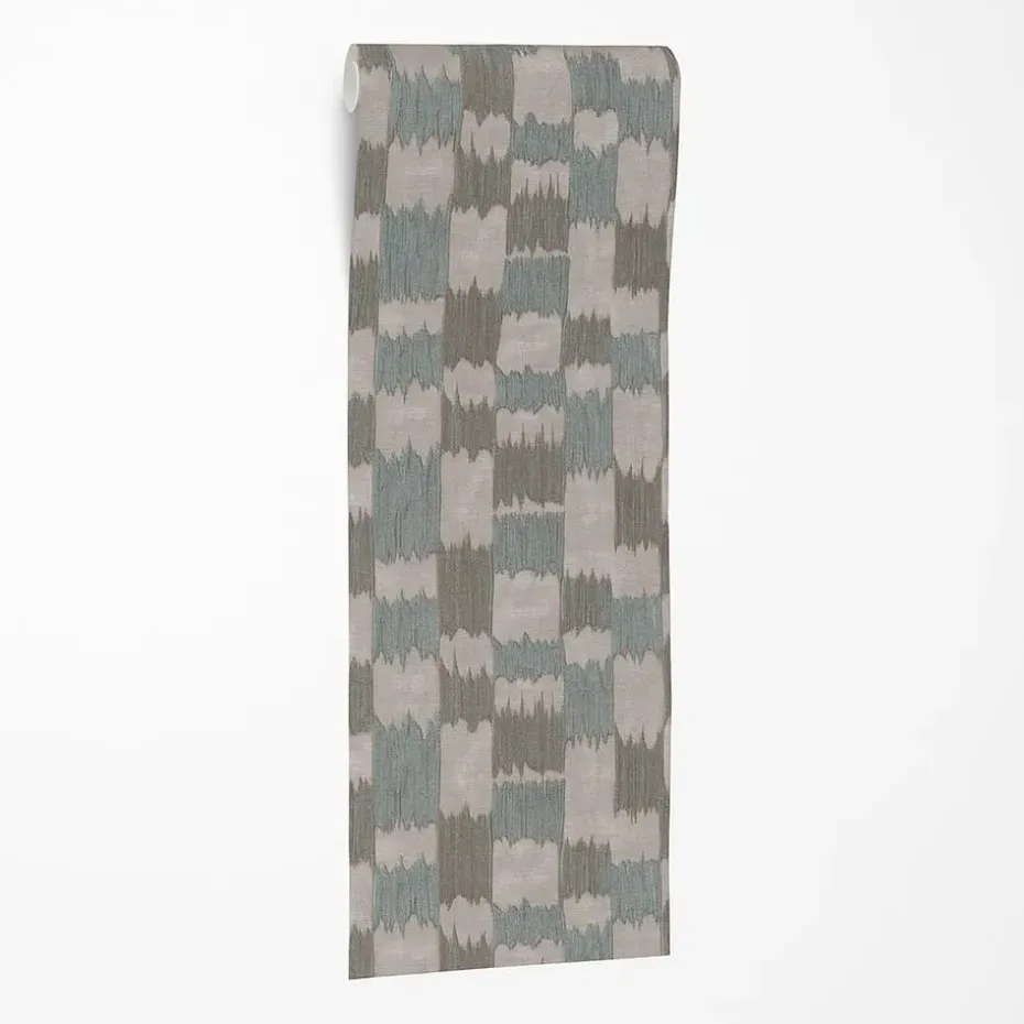 Dutch Wallcoverings Vliesbehang Renaissance textured loom - blauw - 10m x 53cm