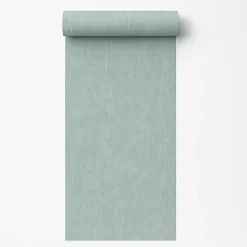 Dutch Wallcoverings Vliesbehang Renaissance watermarked fabric - aqua - 10mx53cm