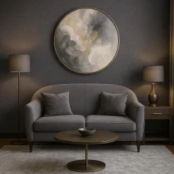 Dutch Wallcoverings Vliesbehang Linen & Textures uni - bruin - 10,05m x 53cm