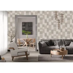 Dutch Wallcoverings Vliesbehang Renaissance textured loom - beige - 10m x 53cm