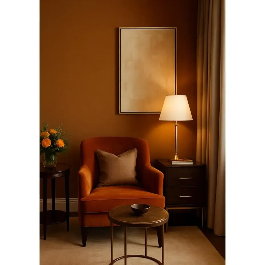 Dutch Wallcoverings Vliesbehang Linen & Textures uni - goud - 10,05m x 53cm