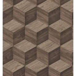 Dutch Wallcoverings Vliesbehang Renaissance natural cube - bruin - 10,05m x 53cm