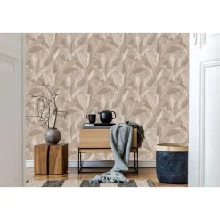 Dutch Wallcoverings Vliesbehang Renaissance leaves - taupe - 10,05m x 53cm