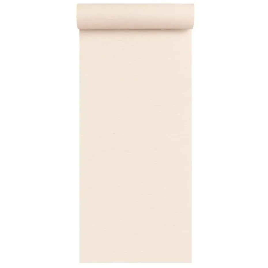 Dutch Wallcoverings Vliesbehang Wall Fabric linen light - crème - 10,05m x 53cm