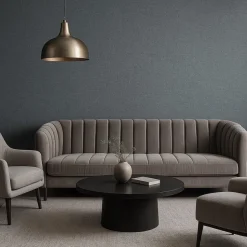 Dutch Wallcoverings Vliesbehang Renaissance natural weave - charcoal - 10mx53cm