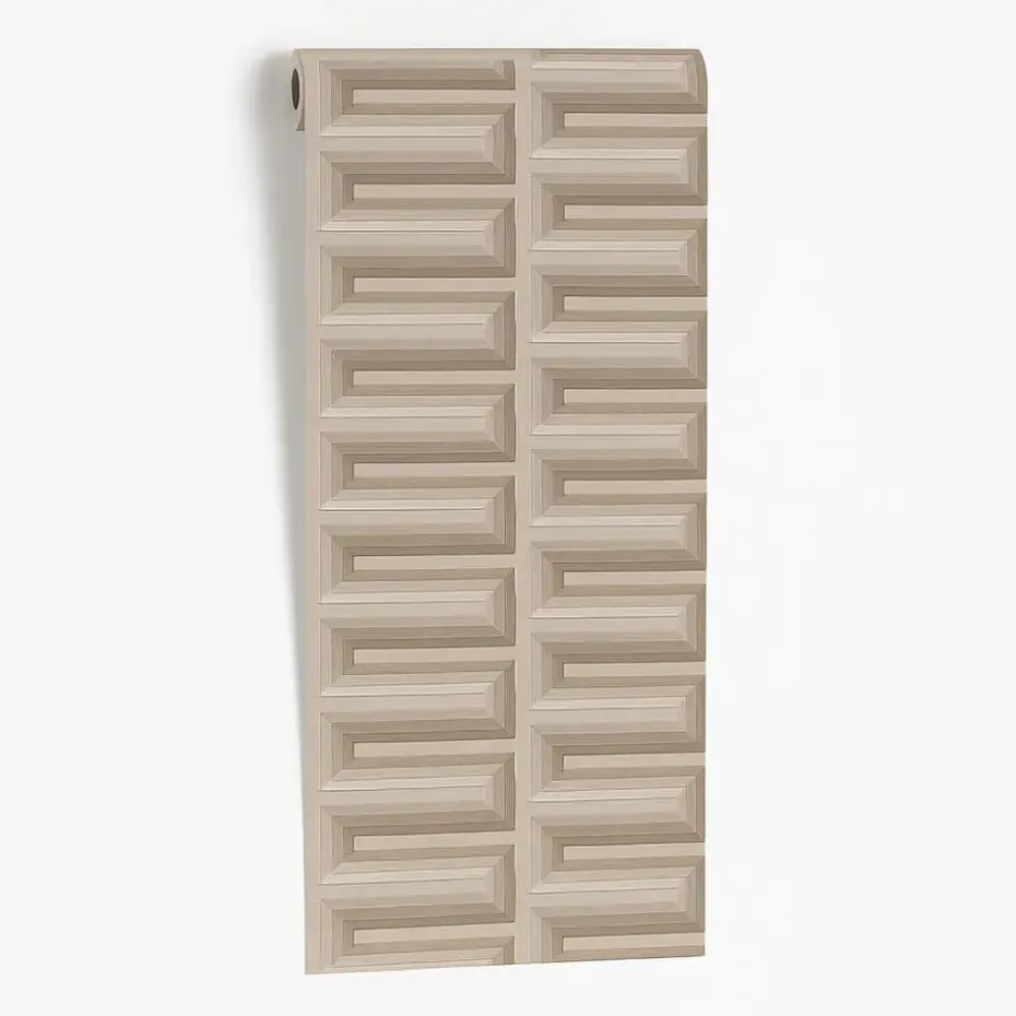 Dutch Wallcoverings Vliesbehang Renaissance Grecian key - taupe - 10,05m x 53cm