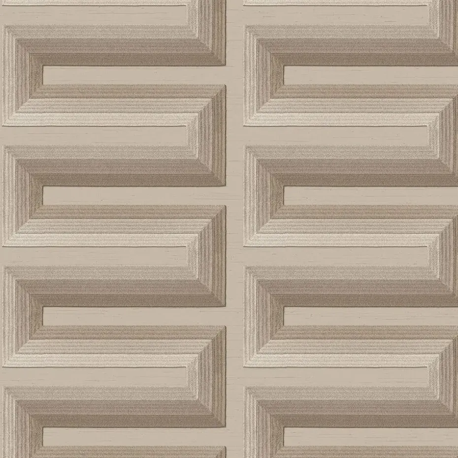 Dutch Wallcoverings Vliesbehang Renaissance Grecian key - taupe - 10,05m x 53cm
