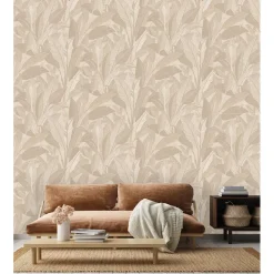 Dutch Wallcoverings Vliesbehang Renaissance leaves - beige - 10,05m x 53cm