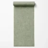 Dutch Wallcoverings Vliesbehang Linen & Textures uni - groen - 10,05m x 53cm