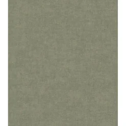 Dutch Wallcoverings Vliesbehang Linen & Textures uni - groen - 10,05m x 53cm