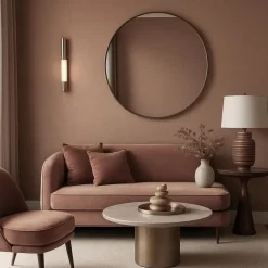 Dutch Wallcoverings Vliesbehang Linen & Textures uni - terracotta - 10m x 53cm