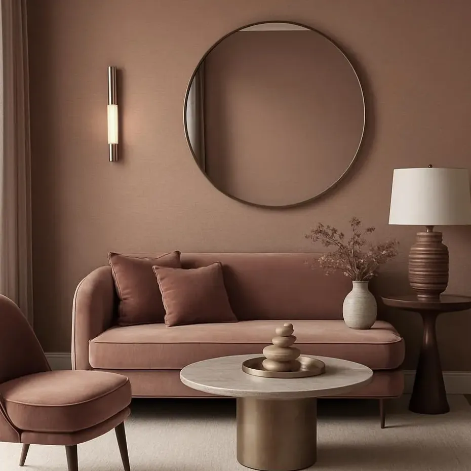 Dutch Wallcoverings Vliesbehang Linen & Textures uni - terracotta - 10m x 53cm