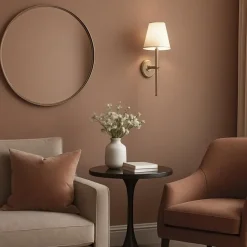 Dutch Wallcoverings Vliesbehang Linen & Textures uni - terracotta - 10m x 53cm