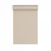 Dutch Wallcoverings Vliesbehang Linen & Textures uni - taupe - 10,05m x 53cm