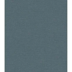 Dutch Wallcoverings Vliesbehang Linen & Textures uni - blauw - 10,05m x 53cm