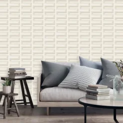 Dutch Wallcoverings Vliesbehang Renaissance Grecian key - crème - 10,05m x 53cm