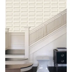 Dutch Wallcoverings Vliesbehang Renaissance Grecian key - crème - 10,05m x 53cm