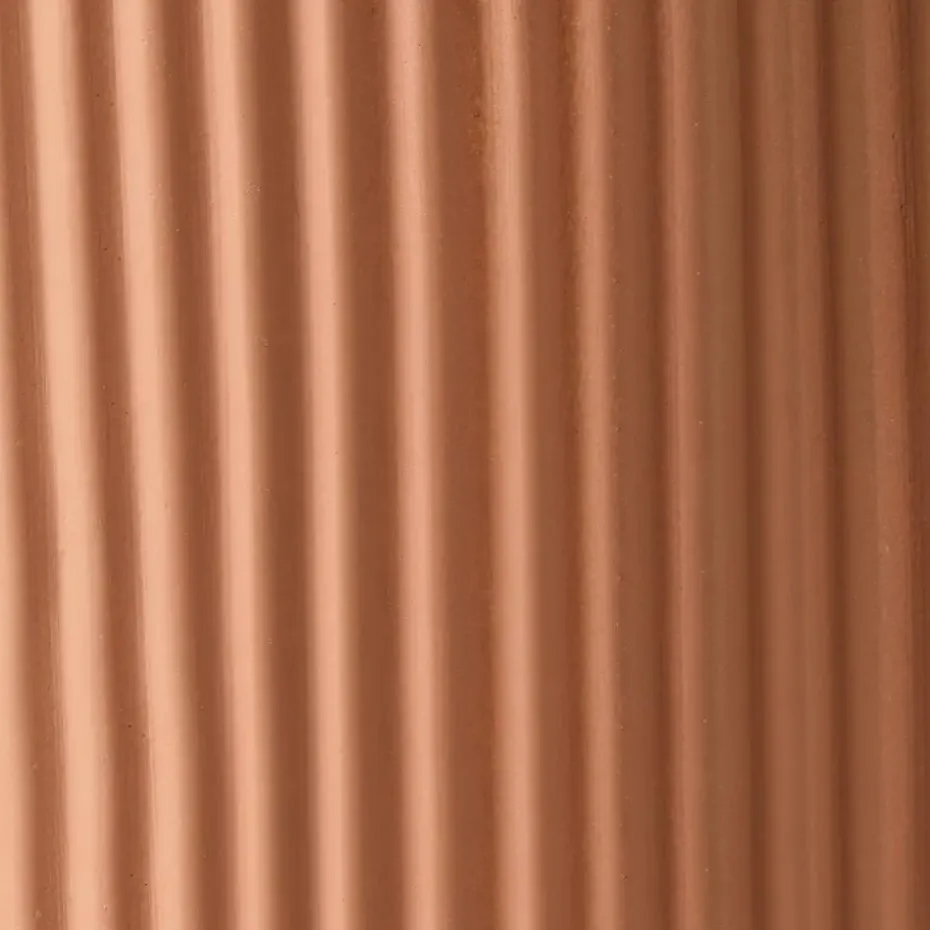 EANTIO - Bloempot - 25 x 25 x 38 cm - Bruin - Kleivezels