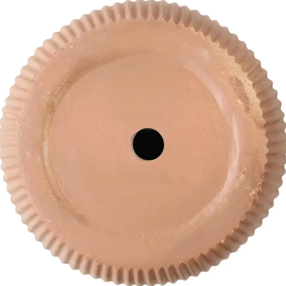 EANTIO - Bloempot - 37 x 37 x 56 cm - Bruin - Kleivezels