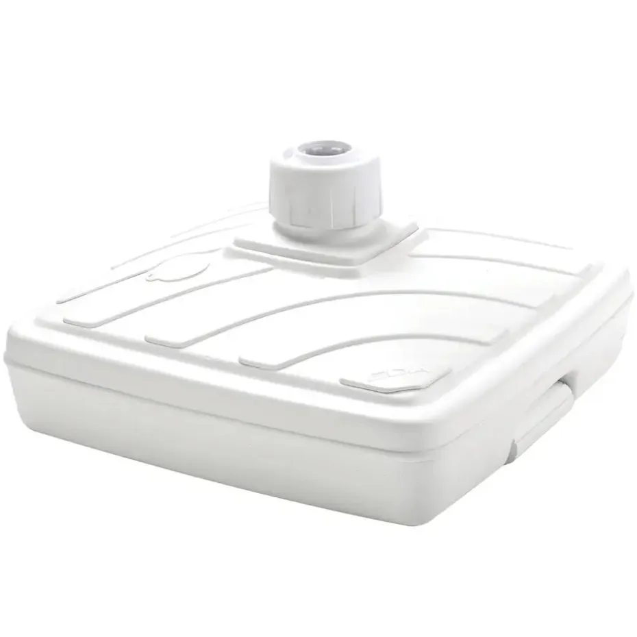 EDA Parasolvoet - vierkant - wit - 57 x 57 cm - 40 liter