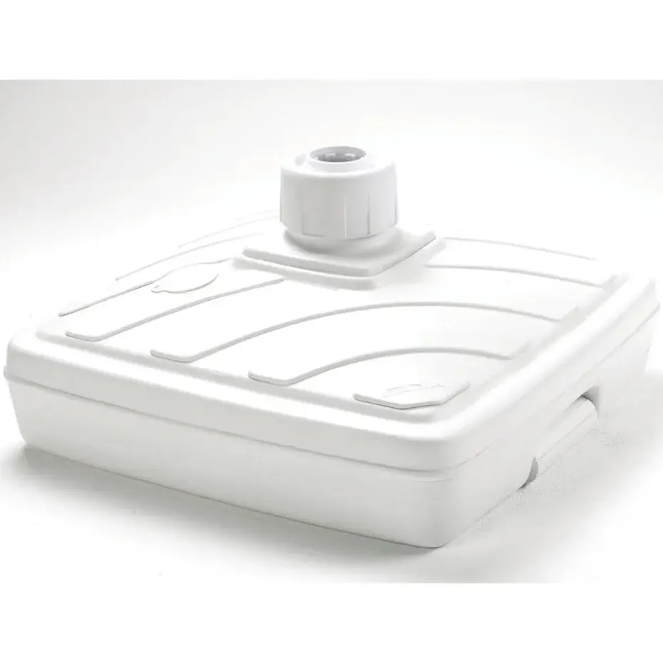 EDA Parasolvoet - vierkant - wit - 57 x 57 cm - 40 liter