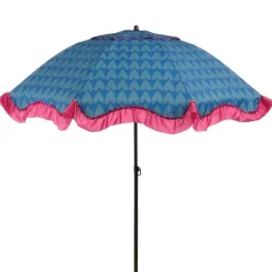 Edelman Mitchell parasol hart blauw - Ø220 x 238 cm