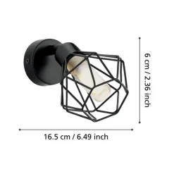 EDI light Zapata 1 Opbouwspot - 1 lichts - G9 - Glas - Amber