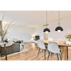 EDI lightCalmaneraHanglamp-E27-Ø32,5cm-Zwart/Geelkoper