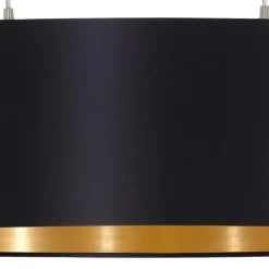 EDI lightMaserlo-Hanglamp-2Lichts-78cm- Zwart,Goud