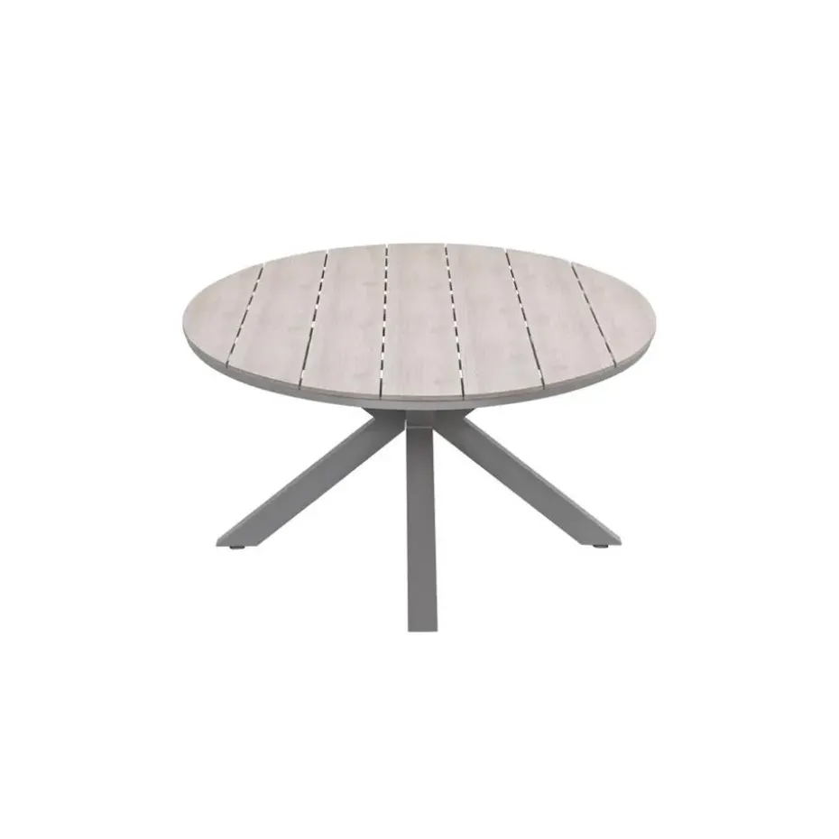 Edison tafel ovaal - 280x140 cm -taupe -light teak Vironwood