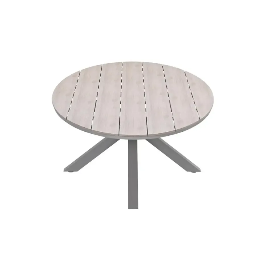 Edison tafel ovaal - 280x140 cm -taupe -light teak Vironwood