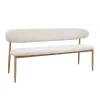 Eetkamerbank Beige/Naturel - Zithoogte 47cm - 160x55x77cm - Alexia