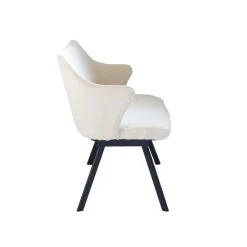 Eetkamerbank Rechthoek - Beige Stof - 160x60x88cm - Taylor