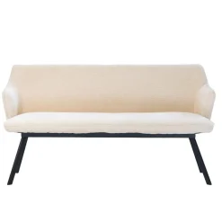 Eetkamerbank Rechthoek - Beige Stof - 160x60x88cm - Taylor