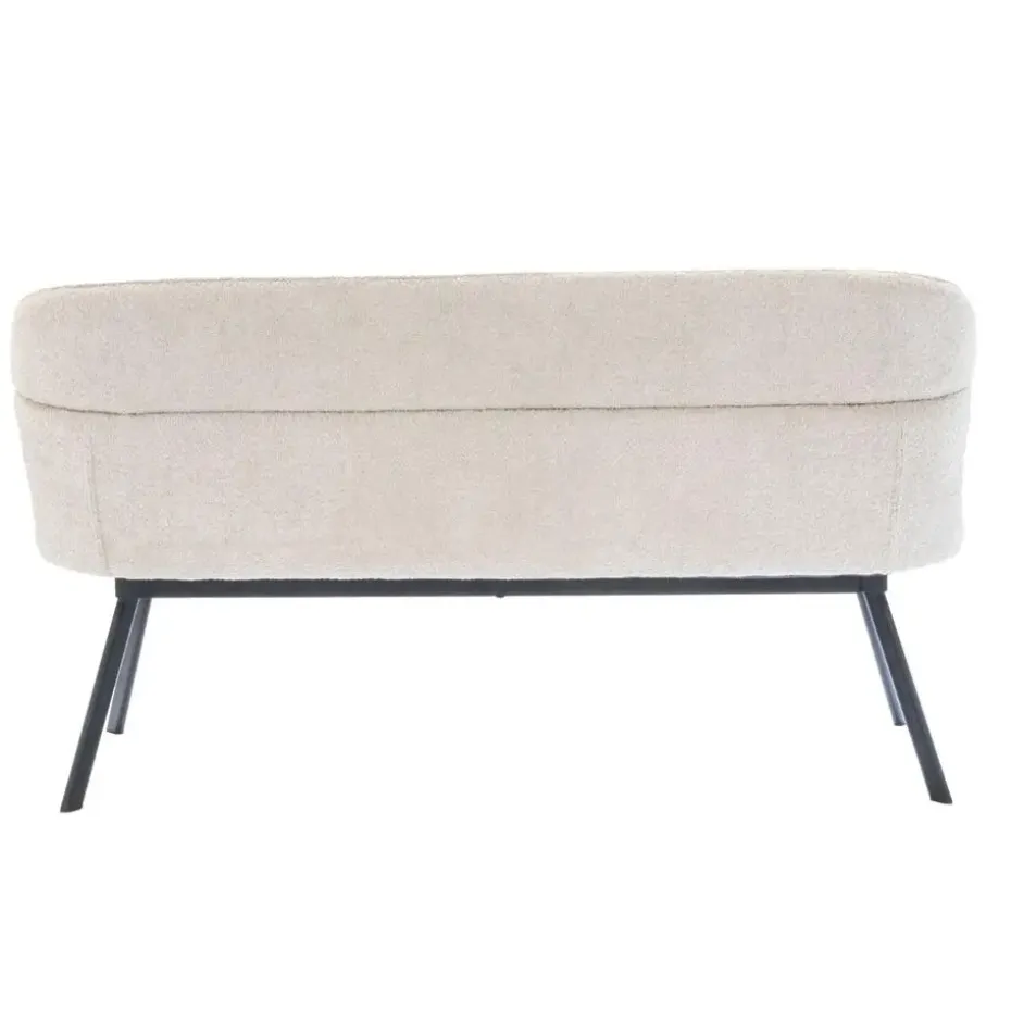 Eetkamerbank Rechthoek - Beige Stof - 160x60x88cm - Avery