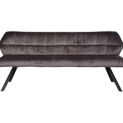 Eetkamerbank Rilla 180cm velours - antraciet