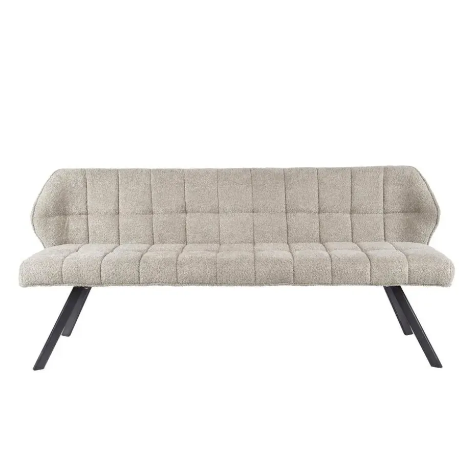 Eetkamerbank 2,5-Zits - Bouclé Zand - 180x59x84cm - Raster