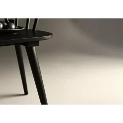 Eetkamerbank Zwart Rubberhout - 120x49x77cm - Bobby