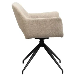 Eetkamerstoel Belle - stof - zand