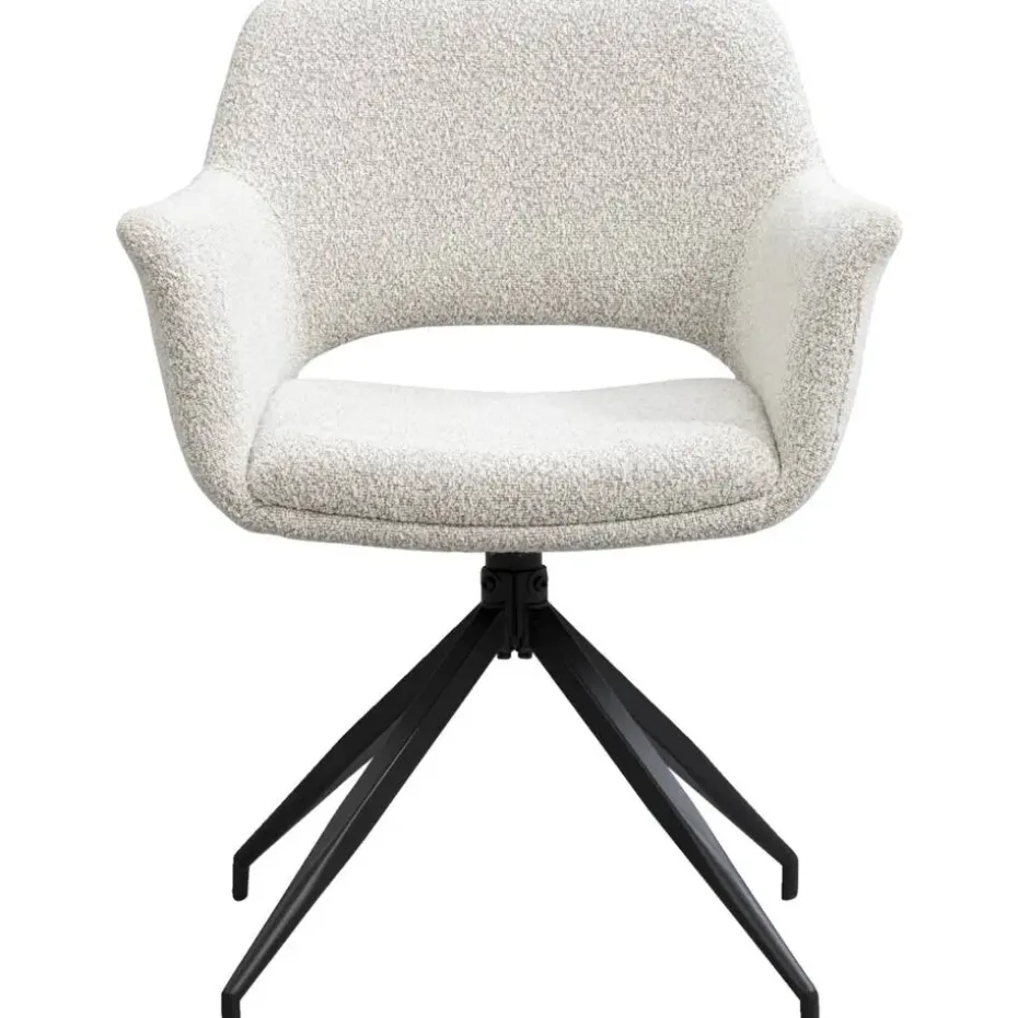 Eetkamerstoel Belle - stof - crème