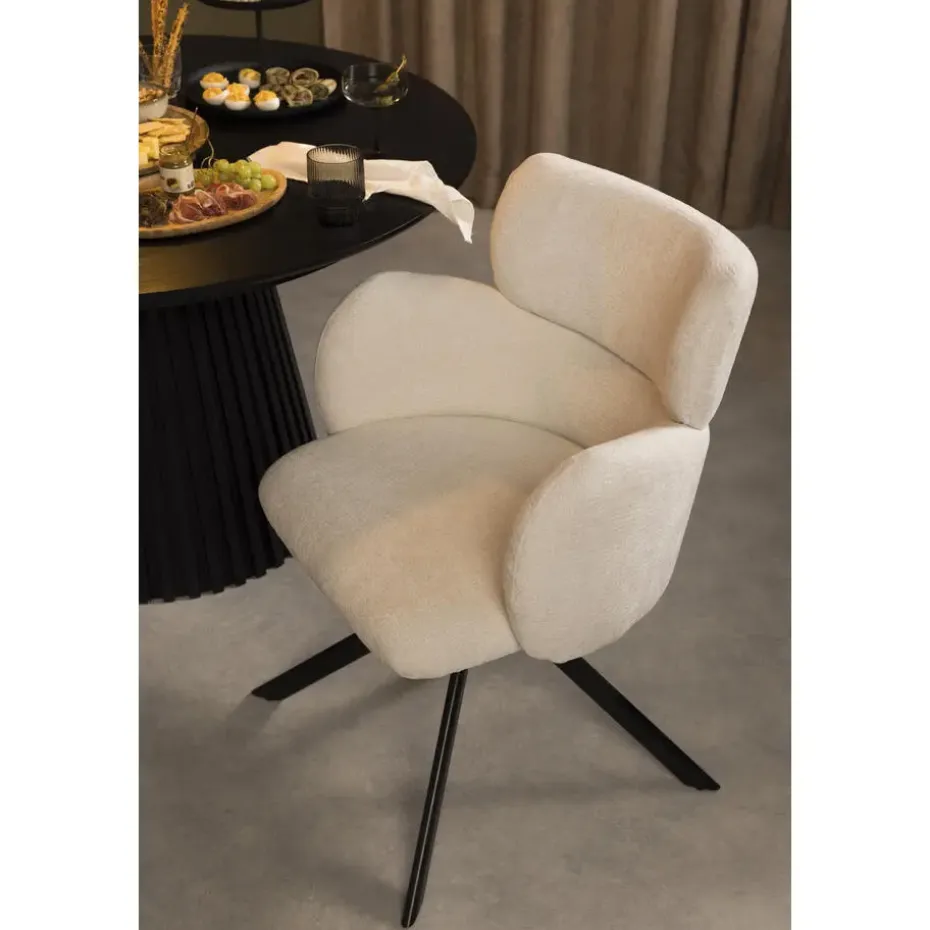 Eetkamerstoel Coco - crème