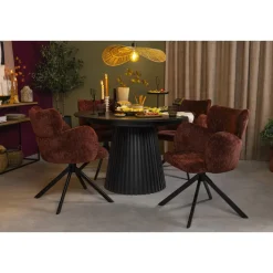 Eetkamerstoel Coco - wijnrood