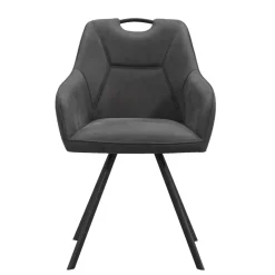 Eetkamerstoel Jesse met armleuning - antraciet