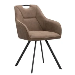 Eetkamerstoel Jesse met armleuning - cognac