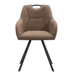 Eetkamerstoel Jesse met armleuning - cognac