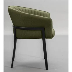 Eetkamerstoel Luigi - stof - groen