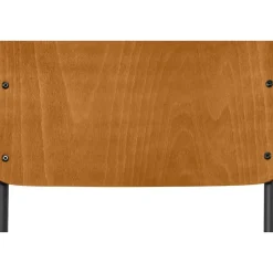 Eetkamerstoel Oscar - hout - bruin/zwart