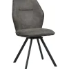 Eetkamerstoel Raffy - stof - antraciet